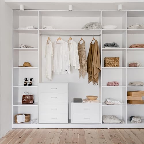 BOLUO Stackable Storage Drawers Closet Organizers and Storage Bins Fabric White 2 Drawer Dresser for Bedroom Office Modern BOLUO Stackable Storage Drawers Closet Organizers and Storage Bins Fabric White 2 Drawer Dresser for Bedroom Office Modern