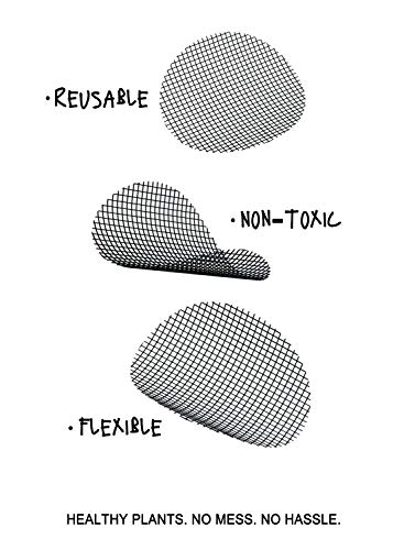 LE TAUCI Plant Pot Hole Mesh Pads, 2-Inch Round Flower Pot Drainage Covers, Prevent Soil Loss, Durable Reusable, Bonsai Bottom Grid Mat, Gardening Essentials, 50-Pack LE TAUCI Plant Pot Hole Mesh Pads, 2-Inch Round Flower Pot Drainage Covers, Prevent Soil Loss, Durable Reusable, Bonsai Bottom Grid Mat, Gardening Essentials, 50-Pack