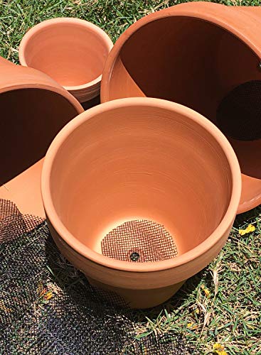 LE TAUCI Plant Pot Hole Mesh Pads, 2-Inch Round Flower Pot Drainage Covers, Prevent Soil Loss, Durable Reusable, Bonsai Bottom Grid Mat, Gardening Essentials, 50-Pack LE TAUCI Plant Pot Hole Mesh Pads, 2-Inch Round Flower Pot Drainage Covers, Prevent Soil Loss, Durable Reusable, Bonsai Bottom Grid Mat, Gardening Essentials, 50-Pack