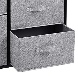 Amazon Basics Closet Organizer Drawers with 5-Fabric Storage Units, Black