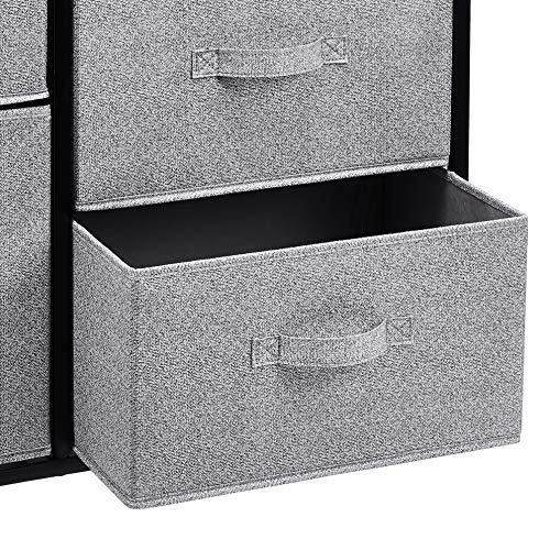 Amazon Basics Closet Organizer Drawers with 5-Fabric Storage Units, Black Amazon Basics Closet Organizer Drawers with 5-Fabric Storage Units, Black