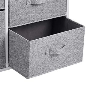 Amazon Basics Closet Organizer Drawers with 5-Fabric Storage Units, White